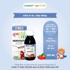 Siro Thư Giãn Cho Trẻ Em Eric Favre Special Kid Nervosité - Hỗ Trợ Ngủ Ngon, Giảm Lo Âu - 125ml
