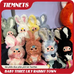 MÔ HÌNH BLIND BOX BABY THREE LILY RABBIT TOWN PLUSH DOLL - CHÍNH HÃNG DOUMI