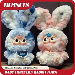 MÔ HÌNH BLIND BOX BABY THREE LILY RABBIT TOWN PLUSH DOLL - CHÍNH HÃNG DOUMI