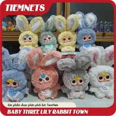 MÔ HÌNH BLIND BOX BABY THREE LILY RABBIT TOWN PLUSH DOLL - CHÍNH HÃNG DOUMI