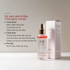 Xịt khoáng D'Alba Piedmont Vital Spray Serum 100ml (Hồng)