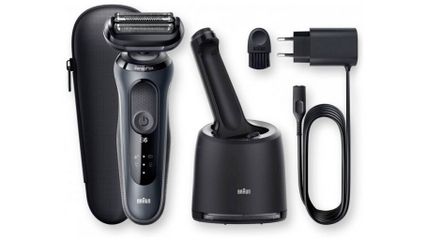 Máy cạo râu Braun Series 6 60-N7000cc - Cạo ướt & Khô, Pin Lithium-ion, Đầu cạo SensoFlex, Chống nước, Made in Germany
