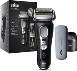 Máy Cạo Râu Điện Braun Series 9 Pro 9470CC Noir - Công Nghệ Cạo Râu Tiên Tiến, Sạc Pin Nhanh và Tính Năng Làm Sạch Thông Minh
