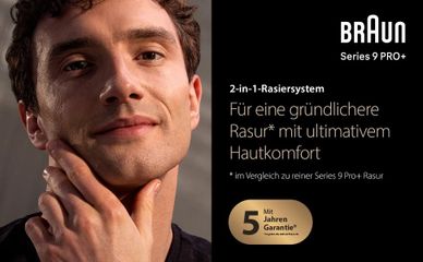 Máy cạo râu Braun Series 9 Pro+ 9597cc - Cạo Râu Sát, Bảo Vệ Da, Chống Nước, Trạm Vệ Sinh 6 Trong 1, Sạc Nhanh, Màu Bạc
