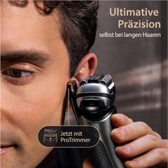Máy Cạo Râu Điện Braun Series 9 Pro+ 9577CC Silver - Công Nghệ Cạo Râu Nhật Bản, Sạch Sẽ, Đúng Vòm, Sử Dụng 60 Phút