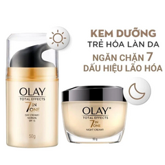 Kem Dưỡng Ban Đêm Olay Total Effects 50g Ngăn Dấu Hiệu Lão Hóa