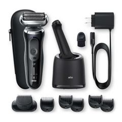 Máy Cạo Râu Braun Series 7 7075CC - Điện, Chống Thấm, Thích Ứng 360 Độ, Thời Gian Sạc 5 Phút, Trung Tâm SmartCare 4in1, Xuất Xứ Đức