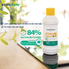 Kem Làm Sạch Bếp Điện Từ & Hồng Ngoại Vitro Ceram 250ml - An Toàn, Chiết Xuất Tự Nhiên, Hiệu Quả Cao