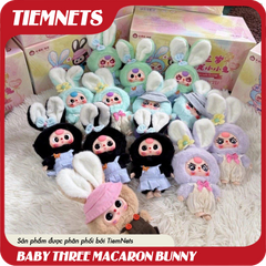 MÔ HÌNH BLIND BOX BABY THREE MACARON CUTE BUNNY - CHÍNH HÃNG DOUMI