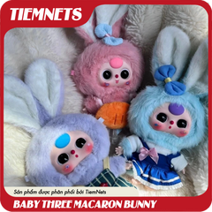 MÔ HÌNH BLIND BOX BABY THREE MACARON CUTE BUNNY - CHÍNH HÃNG DOUMI