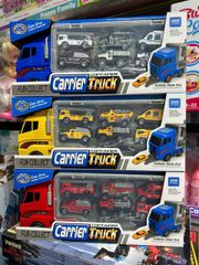 Xe Tải Lớn Chở 6 Xe Nhỏ - Đồ Chơi Trẻ Em Có Đường Trượt, Giao Màu Ngẫu Nhiên - Container Carrier Truck 818