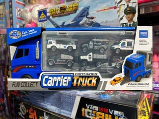 Xe Tải Lớn Chở 6 Xe Nhỏ - Đồ Chơi Trẻ Em Có Đường Trượt, Giao Màu Ngẫu Nhiên - Container Carrier Truck 818