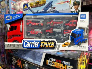 Xe Tải Lớn Chở 6 Xe Nhỏ - Đồ Chơi Trẻ Em Có Đường Trượt, Giao Màu Ngẫu Nhiên - Container Carrier Truck 818