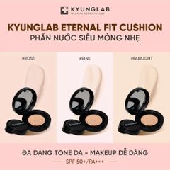 Cushion KyungLab 2024 - Phấn Nền Che Khuyết Điểm Tự Nhiên, SPF 50+, Màu Hồng 14g, Hiệu Ứng Rạng Rỡ 24h