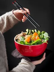 Set 4 Bát Phở Staub Cao Cấp 17cm - Bát Ăn Bún Phở Sang Trọng, Chất Liệu Gốm Chịu Nhiệt, Quà Tặng Ý Nghĩa Dịp Tết