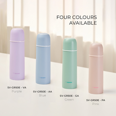 Bình Giữ Nhiệt Zojirushi SV-GR50E 500ml - Thép Không Gỉ, Giữ Nóng Lạnh Tối Ưu, Miệng Rộng Dễ Vệ Sinh, Nắp Bật Tiện Lợi