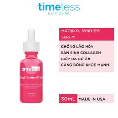 Serum Dưỡng Ẩm Timeless Matrixyl Synthe’6 30ml - Chống Lão Hóa, Cấp Ẩm Hiệu Quả Cho Da Mặt Từ Thương Hiệu Mỹ