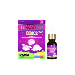 Vitamin D3K2 Dekabon - Bổ Sung Canxi Cho Bé, Tăng Đề Kháng, Phát Triển Xương Khớp, Dạng Lỏng 15ml
