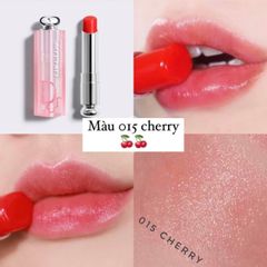 Son Dưỡng Dior Addict Lip Glow 015 Cherry - Thỏi Son Màu Hồng Dâu Dưỡng Ẩm Tự Nhiên Cho Đôi Môi Căng Mọng, Sang Trọng