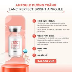 Bộ minikit dưỡng trắng da LANCI phiên bản nâng cấp, túi da du lịch tiện lợi 10ml x6