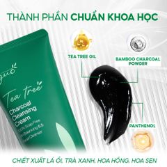 Sữa Rửa Mặt GUO Cho Bà Bầu Từ Than Tre & Tràm Trà - Kiềm Dầu, Dịu Nhẹ pH 5.5 100g - Giảm Mụn, Phù Hợp Da Nhạy Cảm