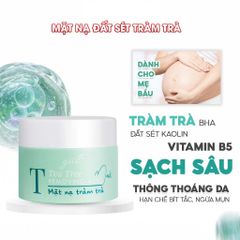 Mặt Nạ Đất Sét Tràm Trà Sạch Sâu, Giảm Mụn Cho Bà Bầu 50gr