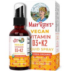 Vitamin D3K2 Hữu Cơ Mary Ruth's 30ml - Bổ Sung Cho Bé Tăng Chiều Cao Và Củng Cố Hệ Miễn Dịch, Dễ Dàng Sử Dụng