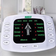 Máy Massage Xung Điện Nikio NK-105 - Thiết Bị Chăm Sóc Sức Khỏe Toàn Thân với 4 Miếng Dán và Dép Massage Chân, Tích Hợp 8 Chế Độ Thư Giãn
