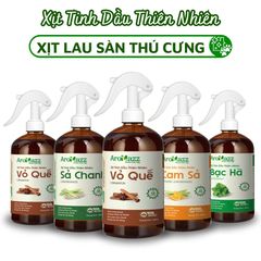 Xịt Lau Sàn Thú Cưng AroMazz 300ml - Khử Mùi Tự Nhiên, Đuổi Muỗi, Dùng Để Vệ Sinh, Nhiều Hương Thơm Từ Tinh Dầu Thiên Nhiên