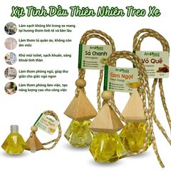 Chai Treo Tinh Dầu Thiên Nhiên AroMazz 10ml - Khử Mùi Xe Hơi, Tủ Quần Áo, Hương Thơm Tự Nhiên, Nâng Cao Không Gian Sống