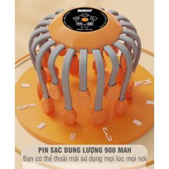Máy Massage Đầu Bạch Tuộc Nikio NK-113 - Thiết Kế 3D, Công Nghệ Rung, 20 Chân Massage, Kích Thích Tuần Hoàn Máu, Thư Giãn Tinh Thần