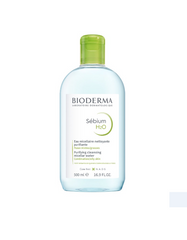 Dung dịch tẩy trang Bioderma Sebium H2O 500ml - Công nghệ Micellar cho da dầu, hỗn hợp và da mụn, làm sạch hiệu quả và kháng khuẩn