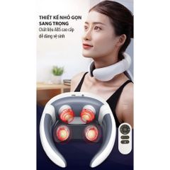 Máy massage cổ gáy xung điện Nikio NK-130 - 4 điện cực, 5 chế độ massage, công nghệ sưởi ấm, giảm đau nhức hiệu quả