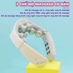 Máy Massage Cổ Xung Điện Nikio NK-131 - 8 Điện Cực, Nhiệt Sưởi, 2 Miếng Dán Điện Tử - Giải Pháp Thư Giãn Tối Ưu cho Cổ và Vai