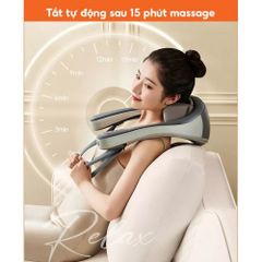 Máy massage cổ vai gáy Nikio NK-138 pin sạc - Xoa bóp day ấn 6D