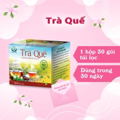 Trà Vỏ Quế Giảm Mụn - Hộp 30 Túi Lọc 3g Thảo Dược Chống Đầy Hơi - Siêu Thị Thiên Nhiên