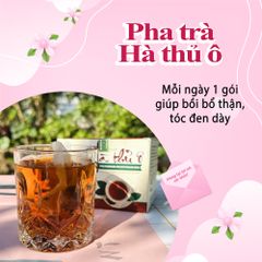 Trà Hà Thủ Ô Siêu Thị Thiên Nhiên Hộp 30 Túi Lọc x 3g - Thảo Dược Hỗ Trợ Bồi Bổ Thận và Kích Thích Mọc Tóc