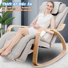 Ghế massage thư giãn bập bênh Nikio NK-155 - Công nghệ Shiatsu, thiết kế sang trọng, giảm đau nhức, thư giãn toàn thân cho mọi lứa tuổi.