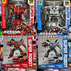 Đồ chơi lắp ghép robot biến hình xe ô tô 666-83 chọn màu ngẫu nhiên super robot change Hero