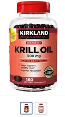 Viên uống dầu nhuyễn thể ( dầu tôm) Kirkland Signature Krill Oil 500mg
