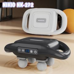 Máy đấm lưng 4 đầu Nikio NK-272 cầm tay - 6 chế độ, 20 tốc độ massage giúp giảm đau nhức mỏi, giãn cơ toàn thân