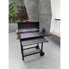 Bếp Nướng Than Hoa LANDMANN BBQ05 Có Mô Tơ Xoay - Thiết Kế Độc Đáo Cho Gia Đình, Picnic, Dã Ngoại, Nướng Thịt, Gà, Vịt
