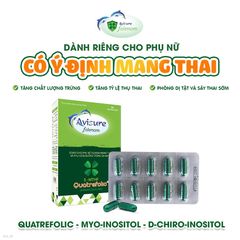 Viên Bổ Trứng Avisure Folimom 5-MTHF Hỗ Trợ Tăng Chất Lượng Trứng Cho Phụ Nữ Chuẩn Bị Mang Thai - Hộp 30 Viên