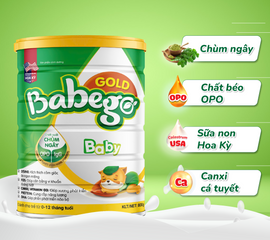 Babego Gold 400g Sữa Giúp Trẻ Từ 0 đến 12 tháng Giảm Táo Bón
