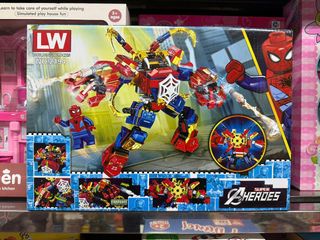 Đồ chơi lắp ráp Lego Siêu Anh Hùng - Spider-Man 2194-1 & Iron Man 2194-2 - Quà tặng fan Marvel hoàn hảo