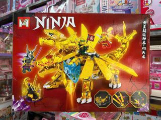 Mega Bloks Đồ chơi lắp ráp chủ đề Ninja rồng vàng MG1050 612pcs - Phát triển tư duy logic - Giáo dục sáng tạo