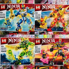 Đồ chơi lắp ráp chủ đề Ninja siêu anh hùng robot có 4 phân loại MG1602A MG1602B MG1602C MG1602D