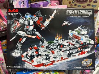 Đồ chơi lắp ráp robot tàu chiến R3601 Iron blood Army Equipment
