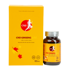 Viên Nhân Sâm CND GINSENG Gold - Thực Phẩm Bảo Vệ Sức Khỏe Hỗ Trợ Năng Lượng & Giấc Ngủ - 60 Viên Canada