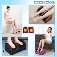 Máy Massage Chân Nikio NK-182 Đa Năng - Con Lăn 3D Sưởi Ấm Giảm Đau, Thiết Kế Sang Trọng, Giao Hàng Toàn Quốc